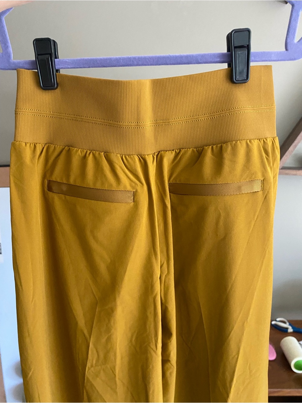 NWT ATHLETA Nolita Wide Leg Pants In Brass Yellow Size 2 - Picture 7 of 9